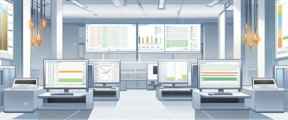 Bright live-trading room scene